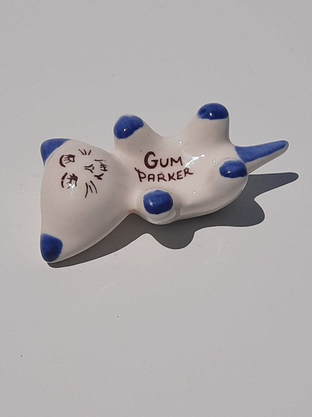 Vtg Gum Parker Ceramic Kitty Cat 1960s Gum Saver Keeper MCM